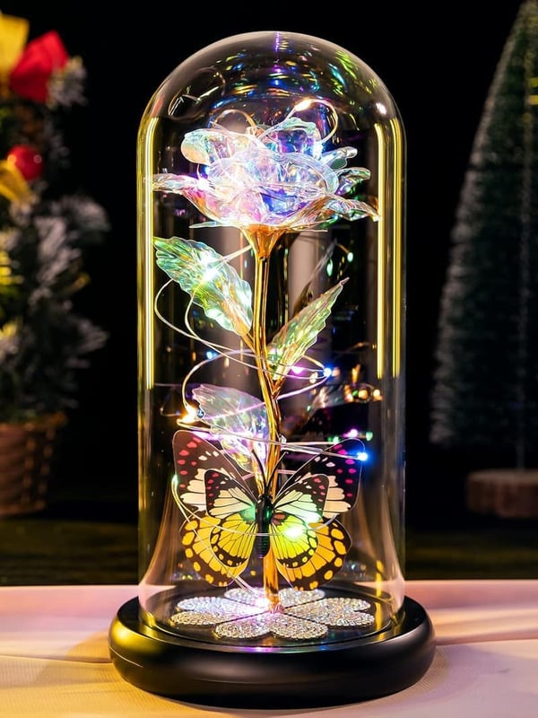 Eternal Glass Rose with LED Light - Mother's Day Gift for Mom