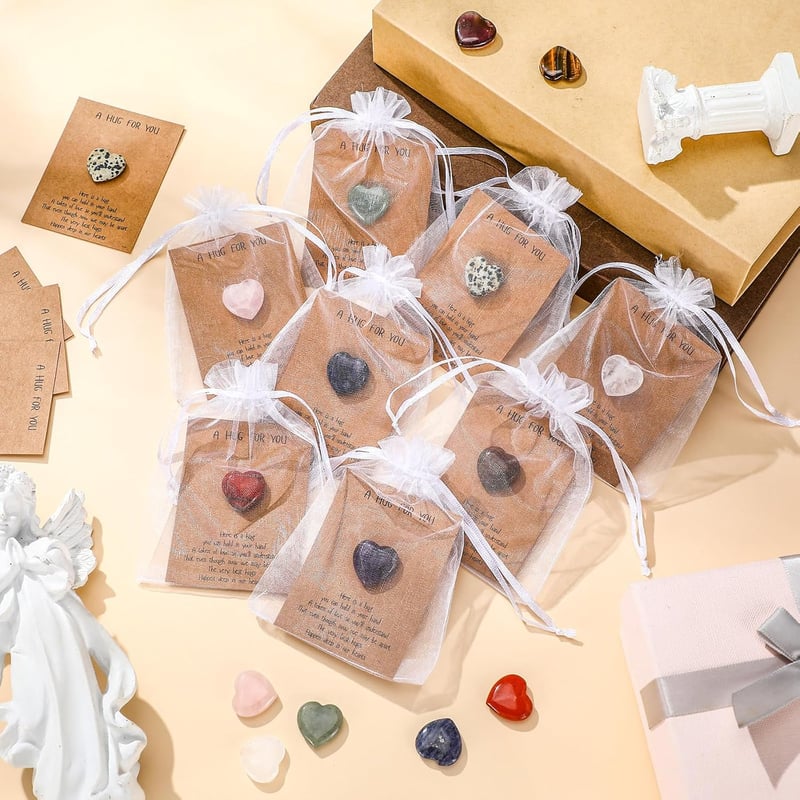 Bulk Pocket Hug Token Sets with Heart-Shaped Keepsake Cards
