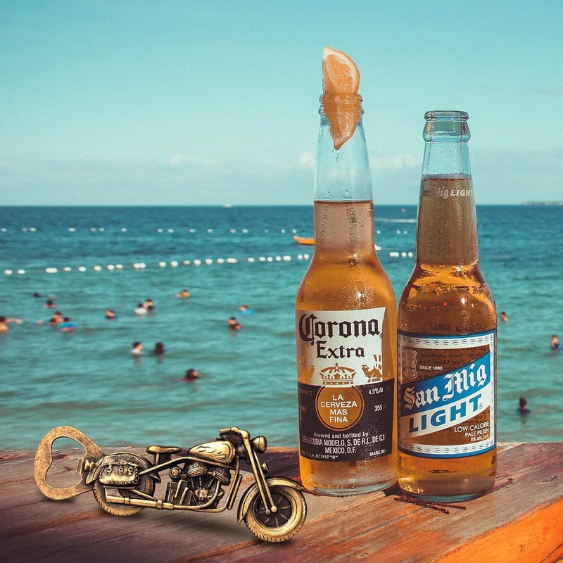 Vintage Motorcycle Bottle Opener - Perfect Gift for Men