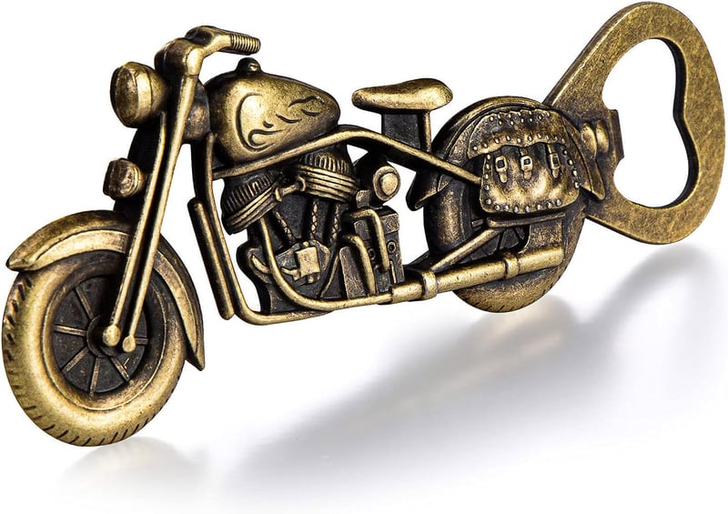 Vintage Motorcycle Bottle Opener - Unique Gift for Men