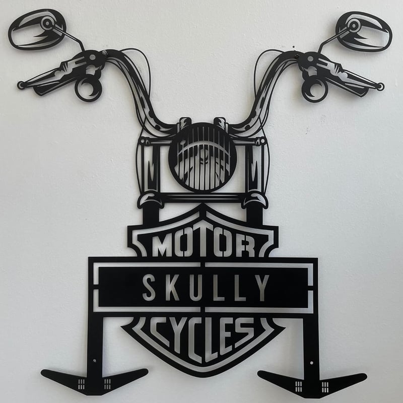 Personalized Motorcycle Helmet Holder Wall Art Decor