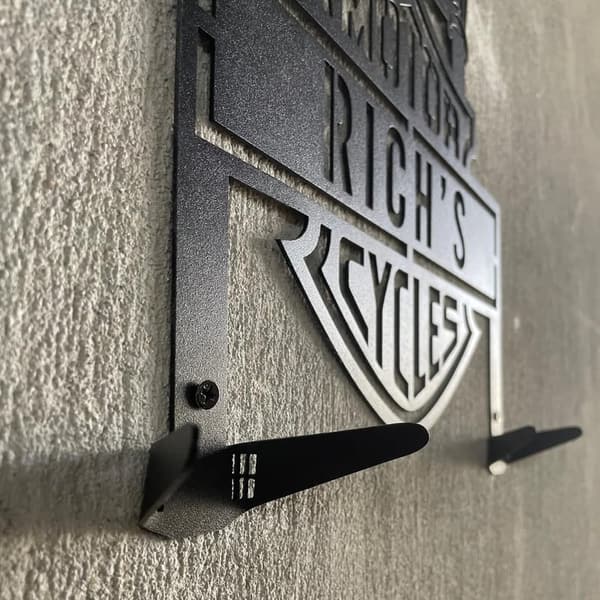 Personalized Motorcycle Helmet Holder Wall Art Decor