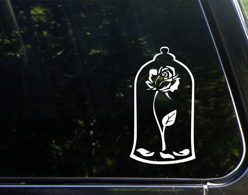 Enchanted Rose Vinyl Decal for Cars and Laptops - 3.75