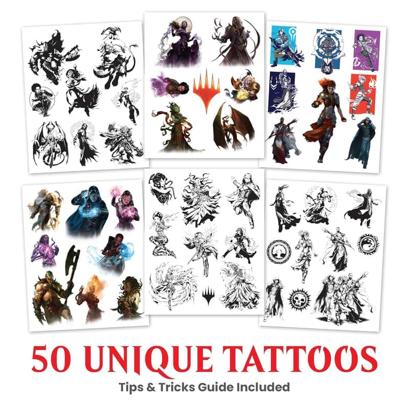 Magic: The Gathering Temporary Tattoos for Kids' Birthday Parties