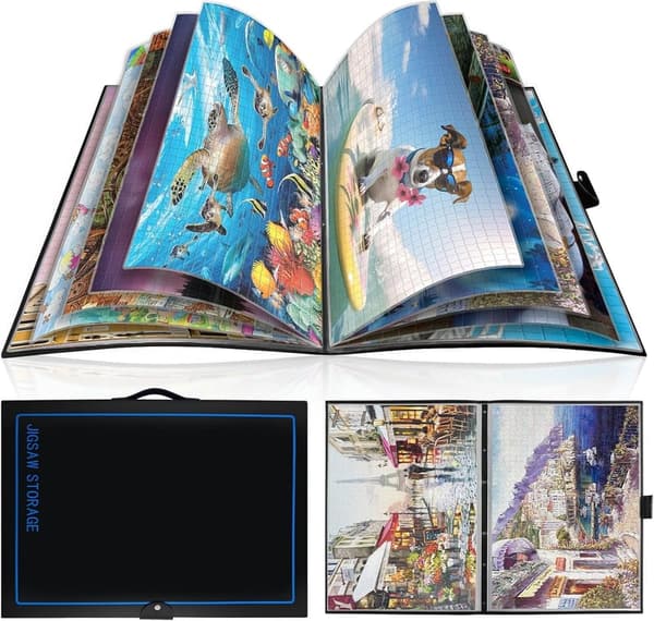 Jigsaw Puzzle Storage Organizer for Adults, Holds 20 Puzzles