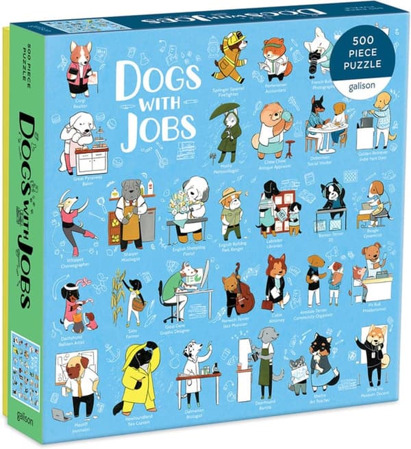 Dogs with Jobs 500-Piece Jigsaw Puzzle – Fun Family Activity