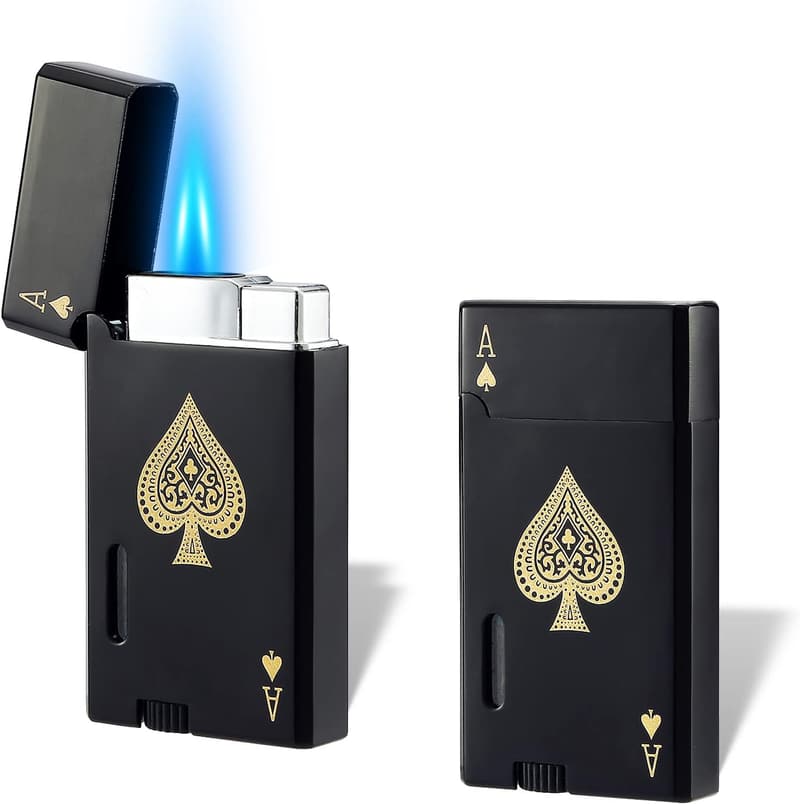 Classic Dual Flame Pocket Lighters - Adjustable & Refillable