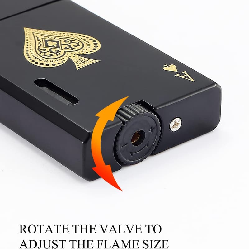 Classic Dual Flame Pocket Lighters - Adjustable & Refillable