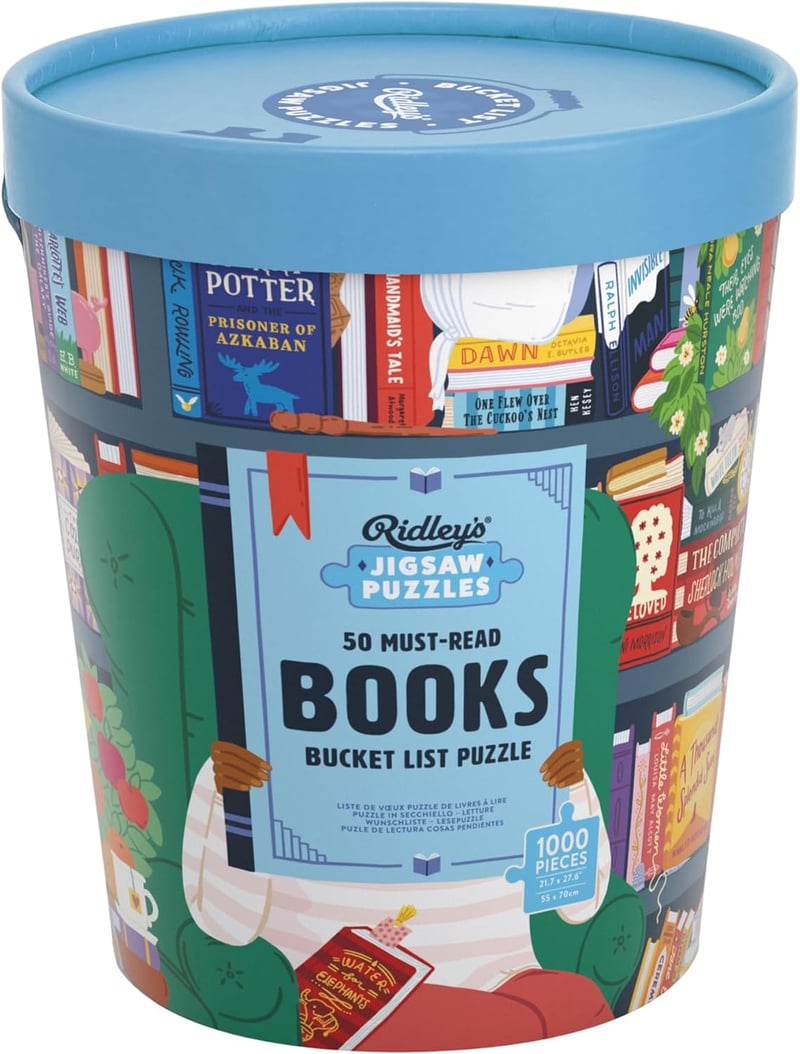 50 Must-Read Books Puzzle - 1000 Pieces for Book Lovers