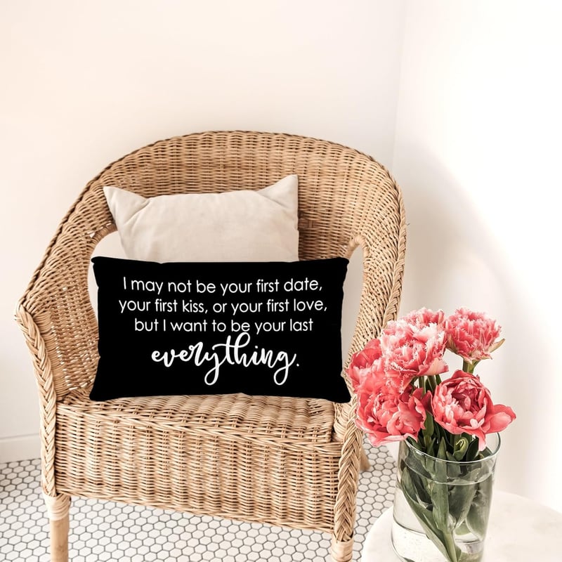 Long Distance Anniversary Throw Pillow Case for Couples