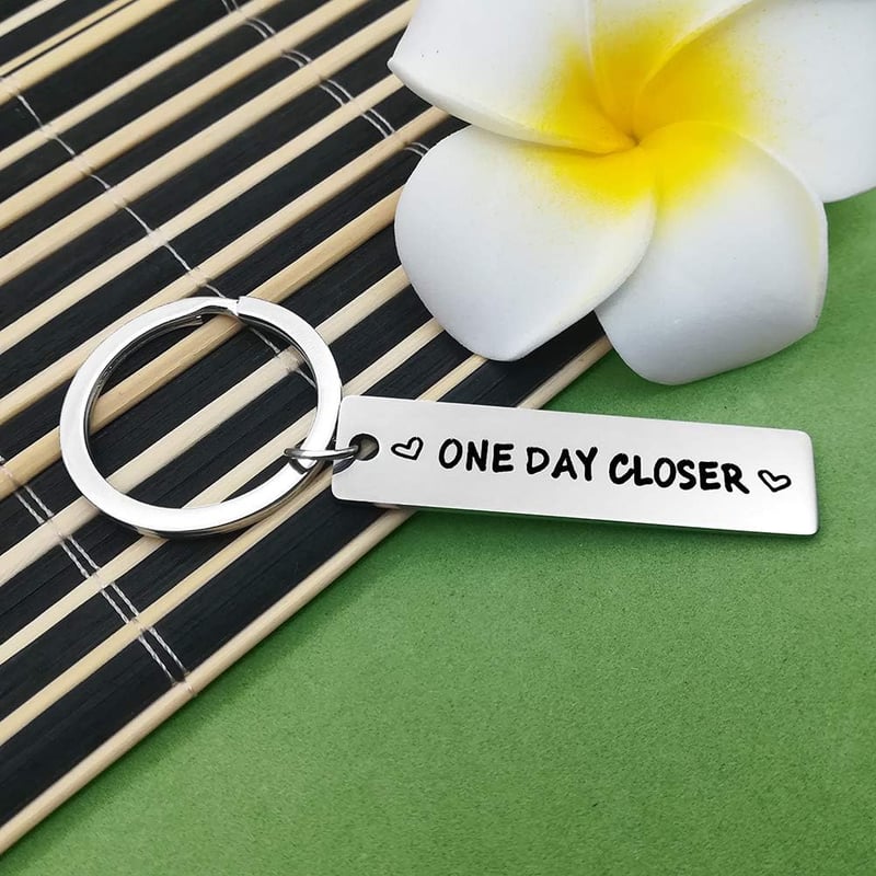 Long-Distance Relationship Keychain Gift for Couples