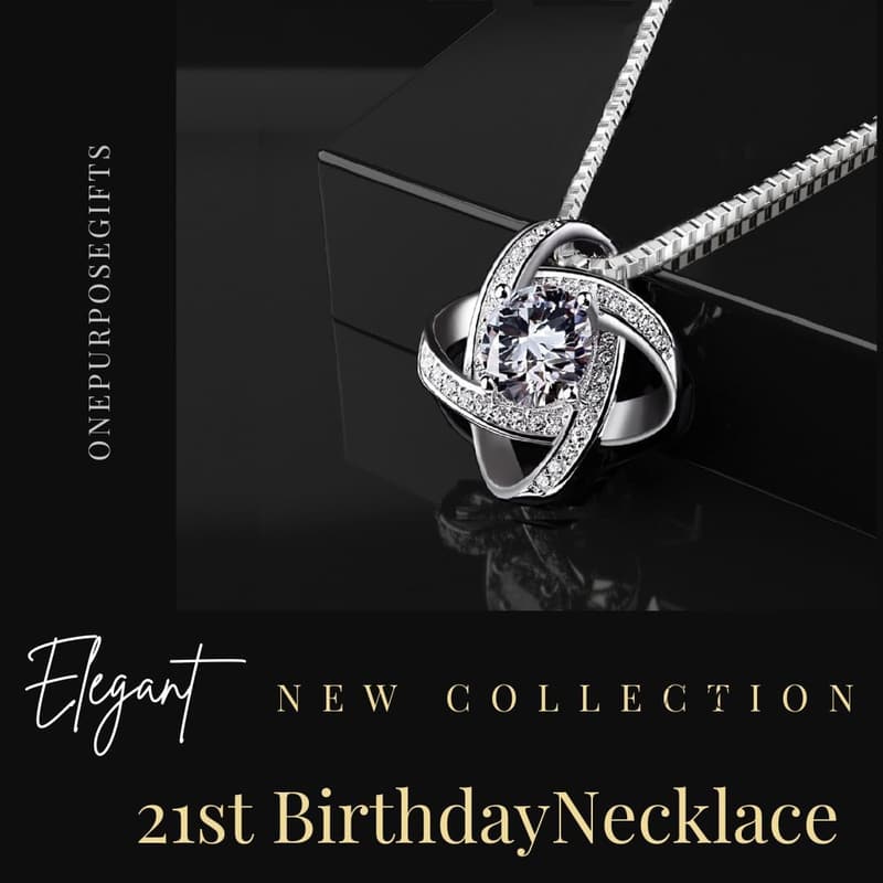 Happy 21st Birthday Necklace for Women - Unique Gift Idea