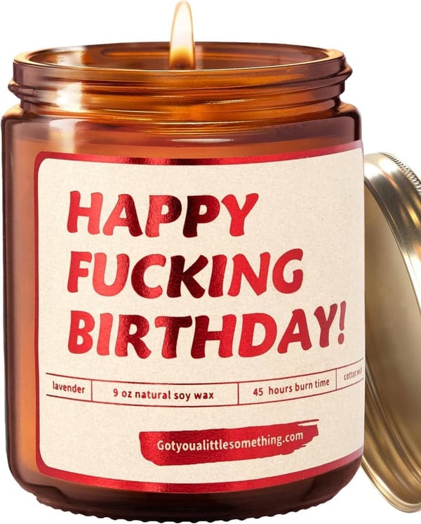 Funny Birthday Candle - Unique Gift for Women & Men