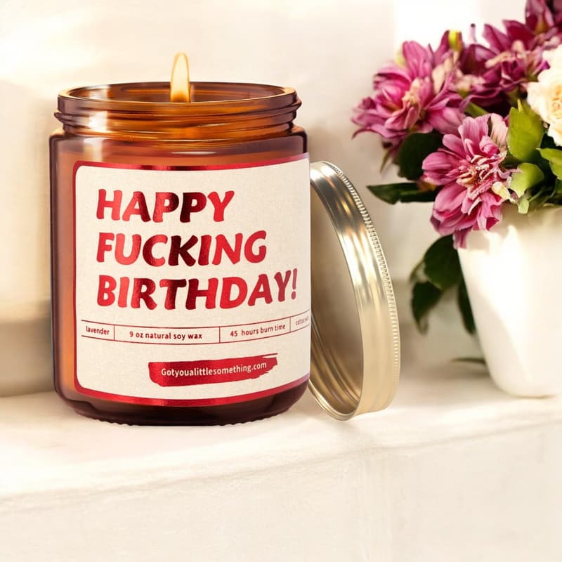 Funny Birthday Candle - Unique Gift for Women & Men