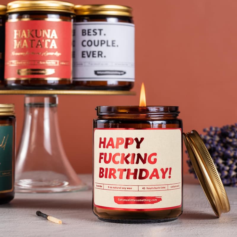 Funny Birthday Candle - Unique Gift for Women & Men