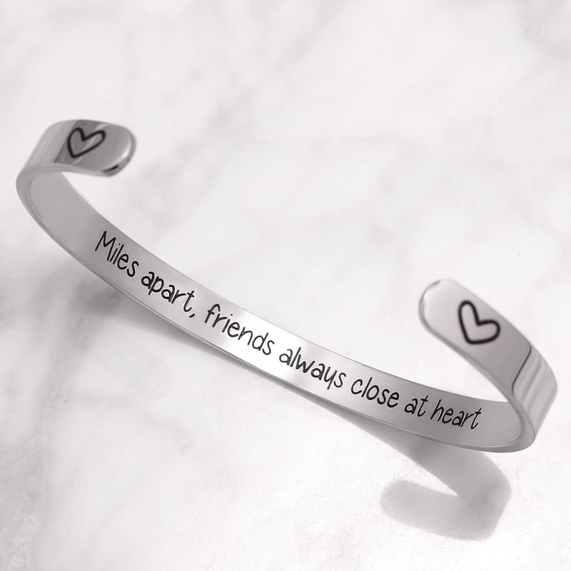 Inspirational Cuff Bracelet for Women - Personalized Gift