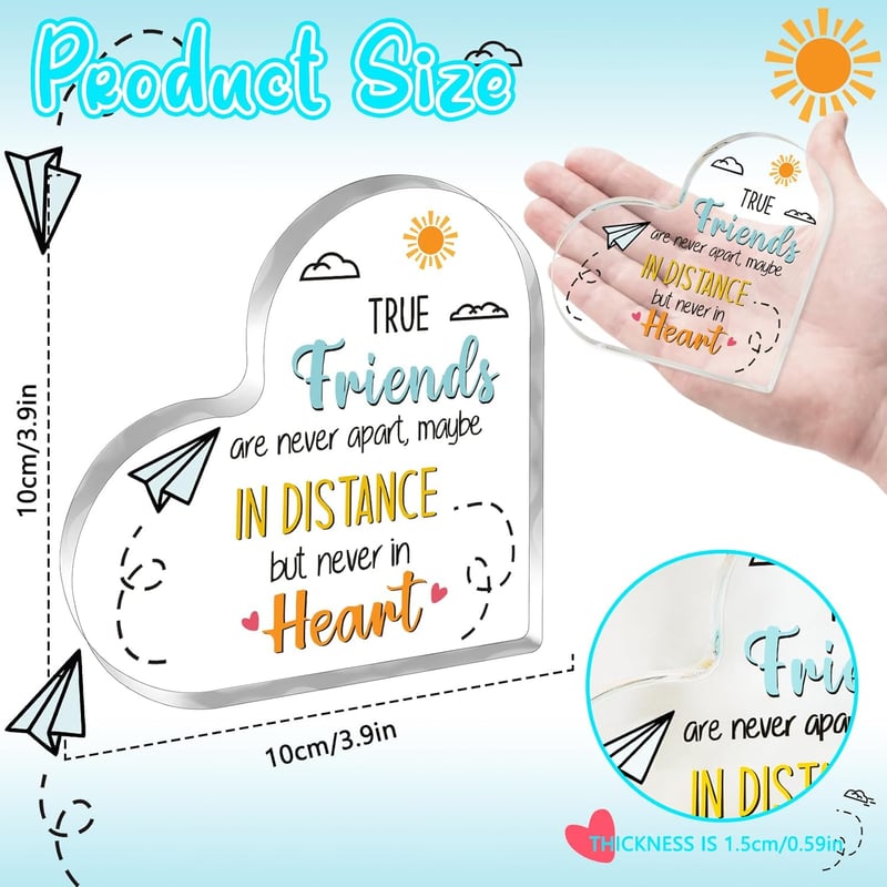 Friendship Gift: Acrylic Plaque for Women