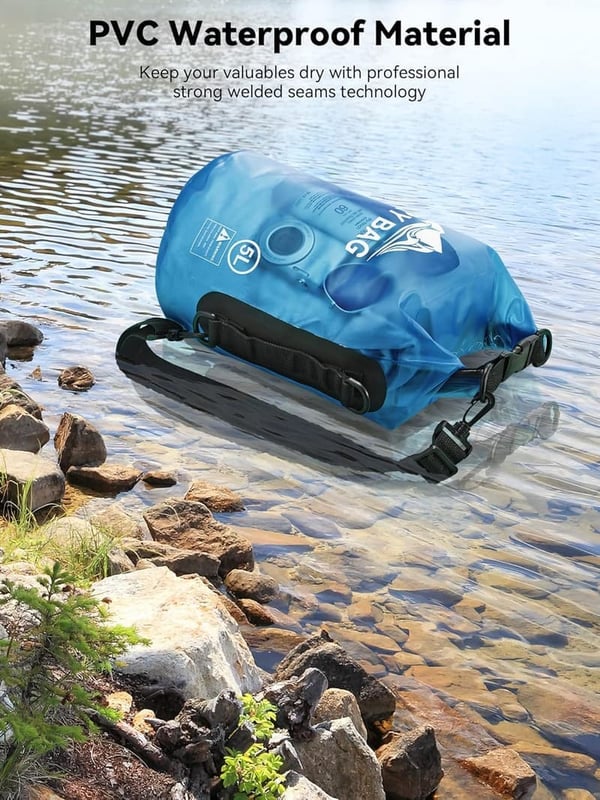 Waterproof Dry Bag Backpack with Phone Case for Travel & Sports