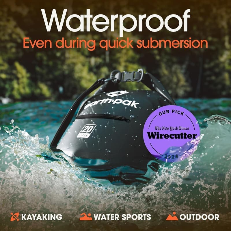 Waterproof Dry Bag Backpack with Phone Case for Kayaking