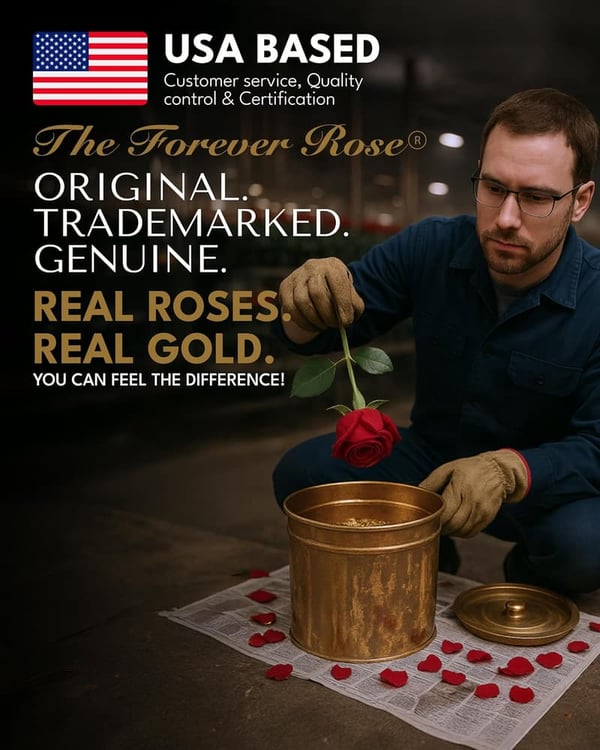 24K Gold Dipped Real Rose in Gift Box – Handmade Romantic Gift