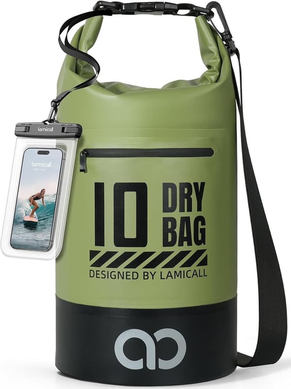 Waterproof Dry Bag Backpack with Phone Case - 10L/20L for Outdoor Activities
