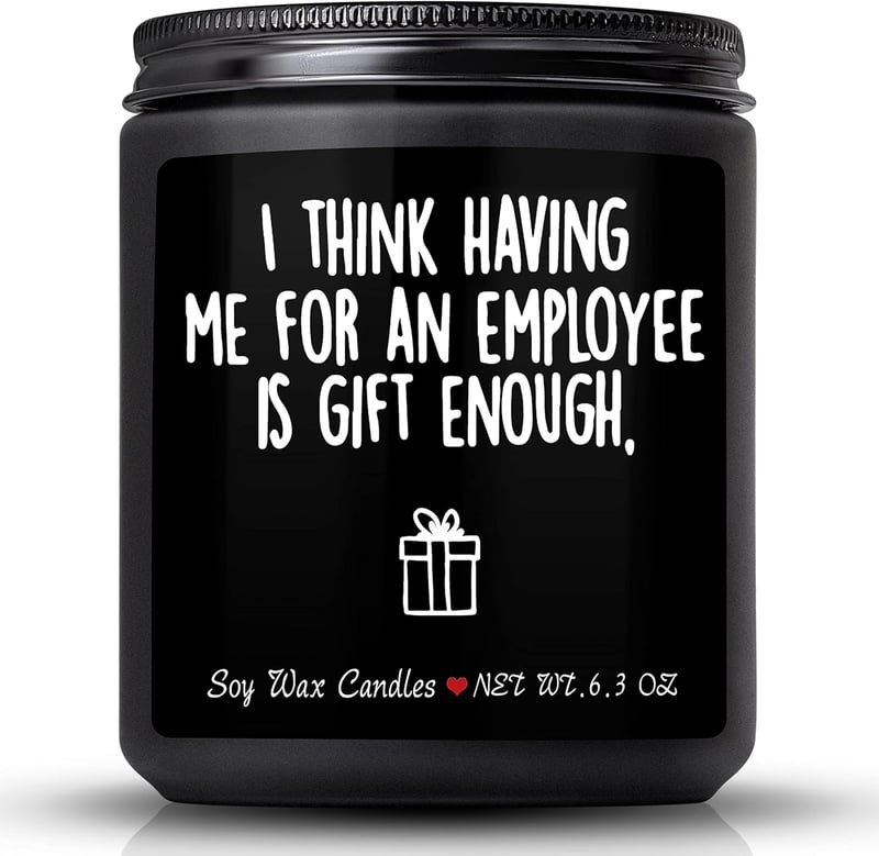 Funny Vanilla Milk Scented Candle for Boss Day Gift