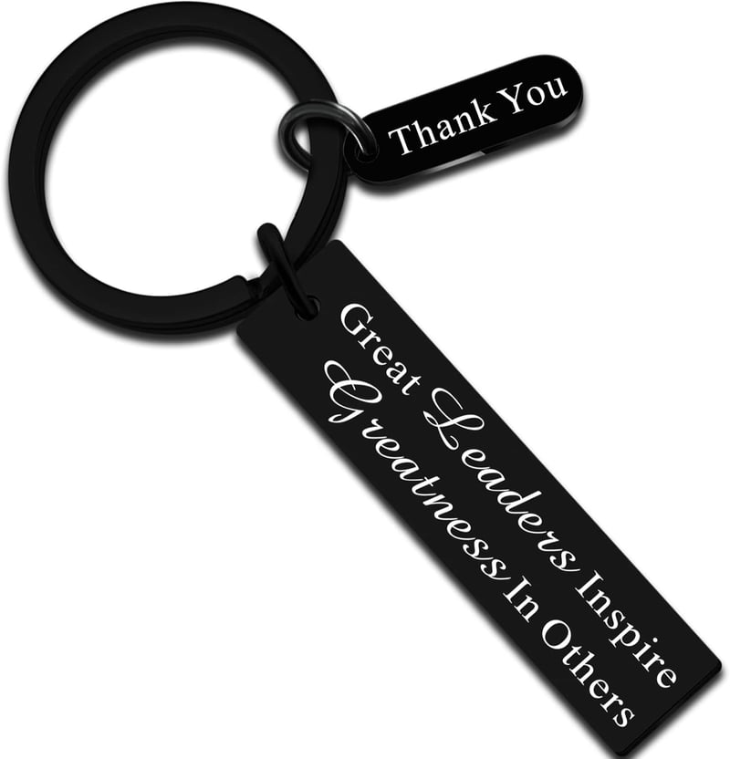 Personalized Black Keychain Gift for Men and Women