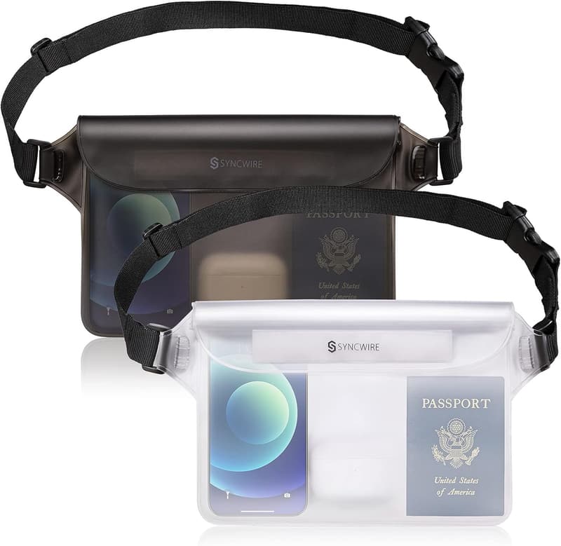 Waterproof Pouch Bag Set with Adjustable Waist Strap