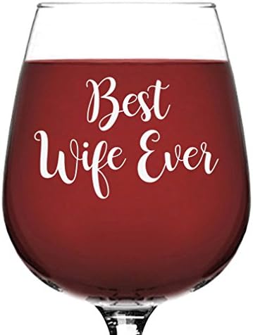 Unique Anniversary Wine Glass Gift for Wife