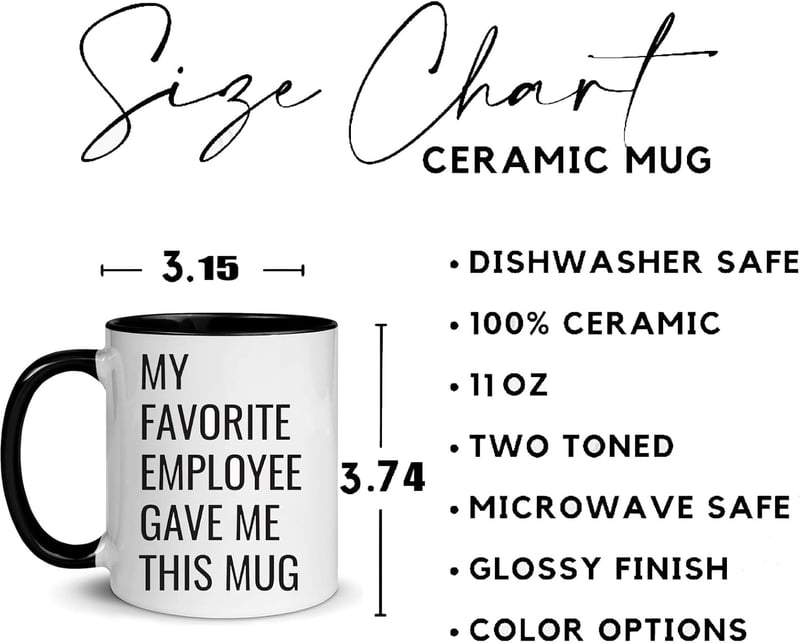 Funny Gag Coffee Mug for Boss - 11oz Ceramic Gift