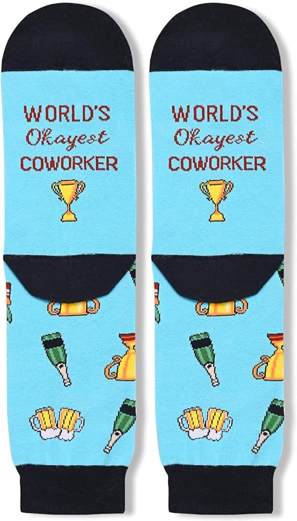 Retirement Gift: Funny Office Socks for Men