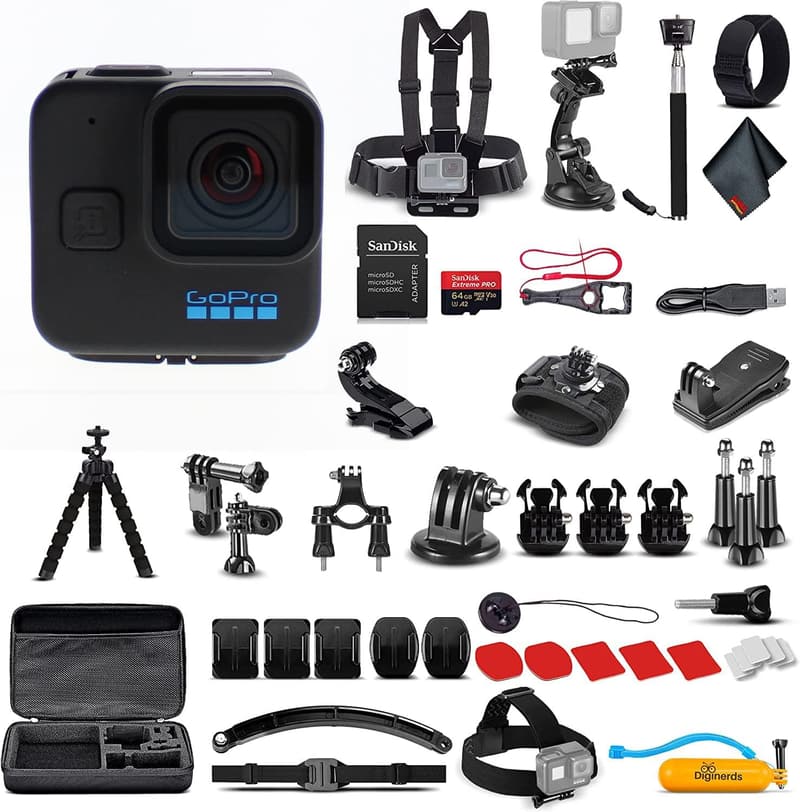 GoPro HERO11 Black Mini Waterproof Action Camera Bundle