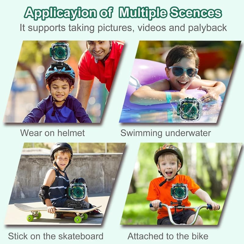 Kids Waterproof Camera - 1080P HD Toy Gift for Boys 3-12