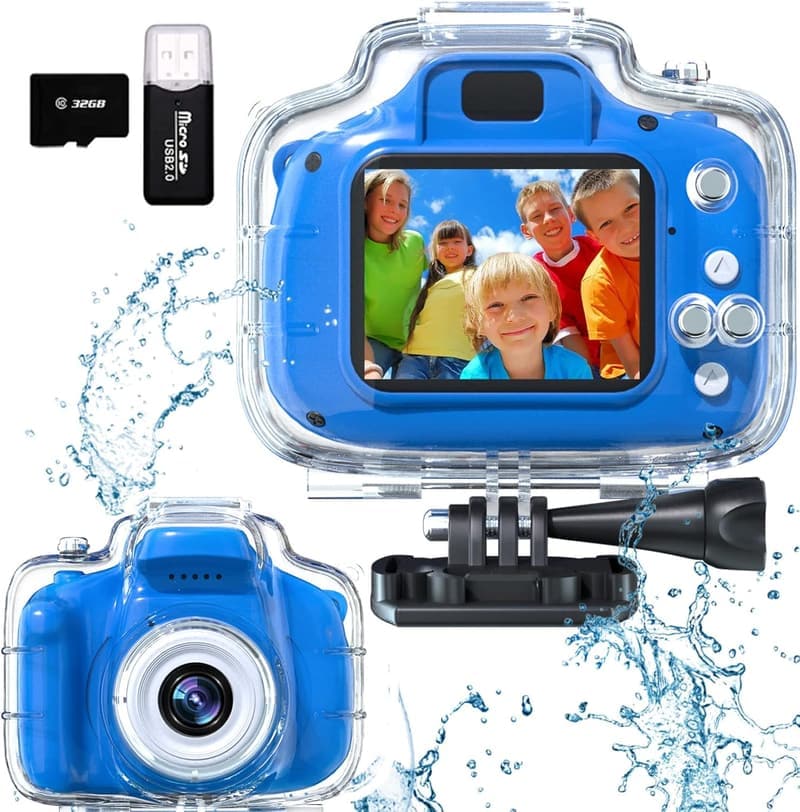 Waterproof Kids Camera with 1080P HD - Perfect Gift for Ages 3-12