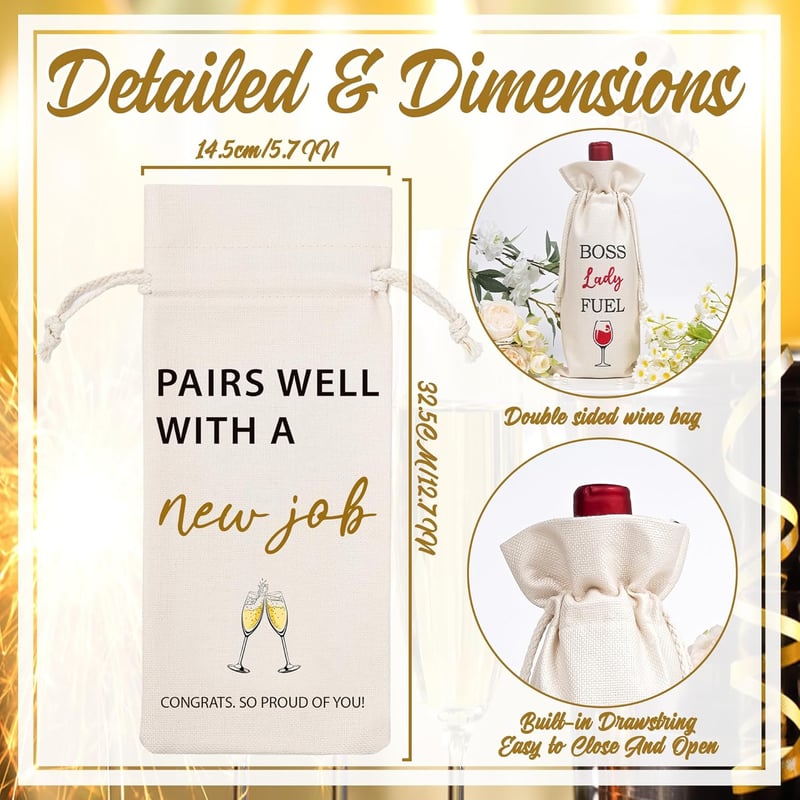 New Job Gift Set - Wine Bag and Farewell Present for All
