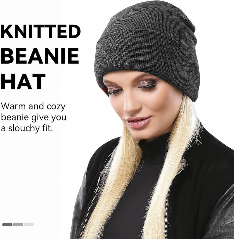 Thermal Polar Fleece Ski Beanie for Men and Women