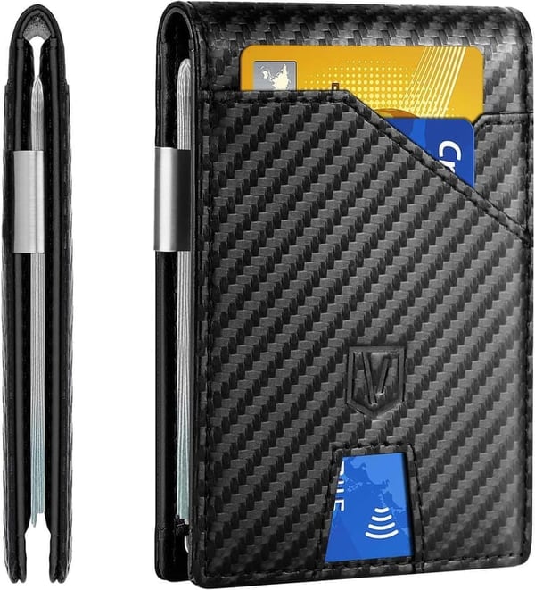 Father's Day Slim Wallet for Men with RFID Blocking and Gift Box