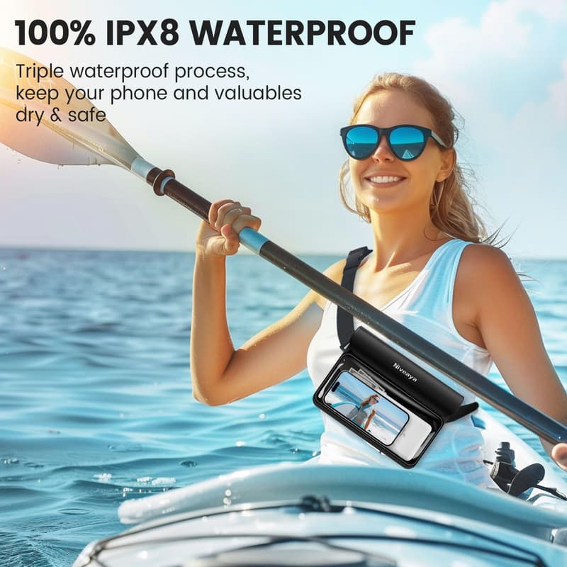 IP68 Waterproof Fanny Pack - 2 Pack for Beach & Kayaking