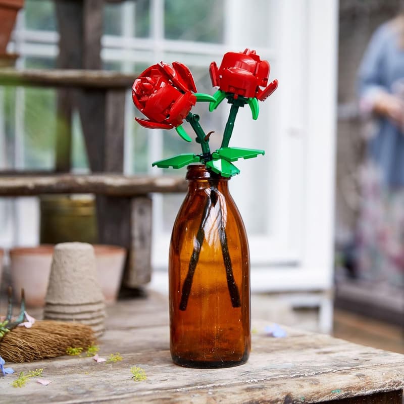 LEGO Rose Building Toy for Kids Ages 8+ - Home Decor Gift Idea