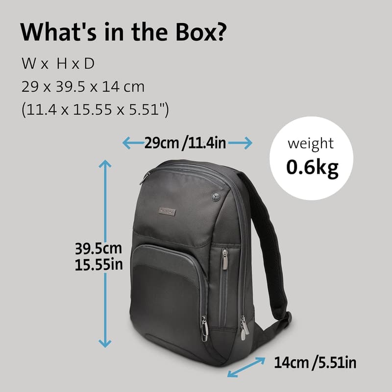 Slim Laptop Backpack for 13-14 Inch Devices - Black