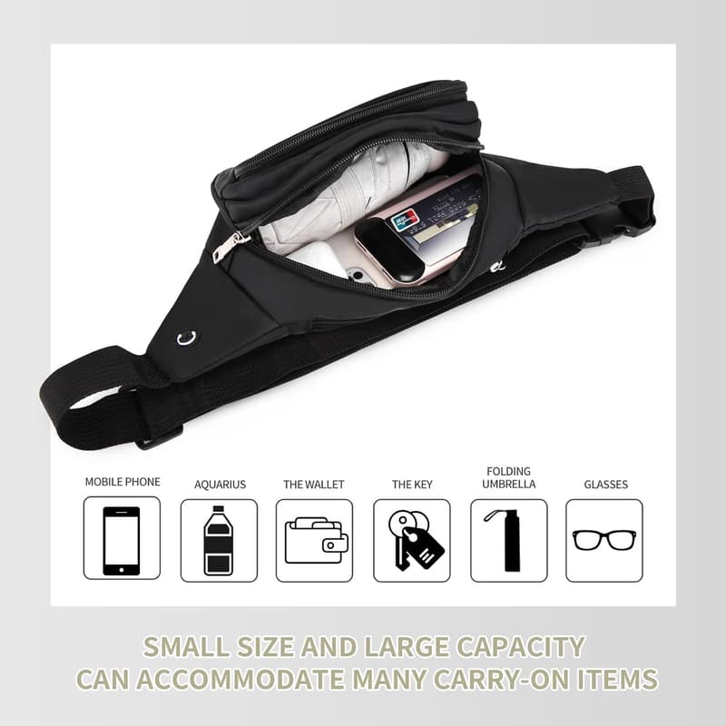 Unisex Adjustable Crossbody Fanny Pack for Outdoor Activities