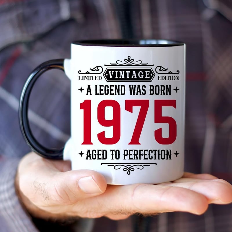 Vintage 1975 Mug - 50th Birthday Gift for Him/Her