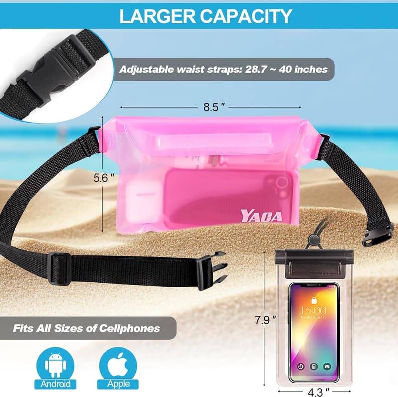 Waterproof Phone Pouch Set for Kayaking & Swimming