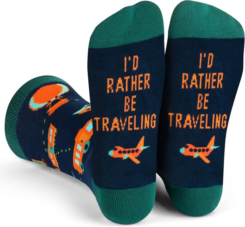 Travel Enthusiast Socks - Fun Gift for Adventurers