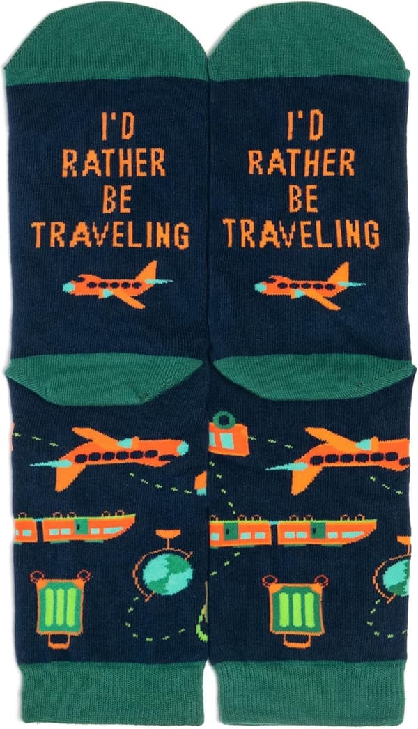Travel Enthusiast Socks - Fun Gift for Adventurers