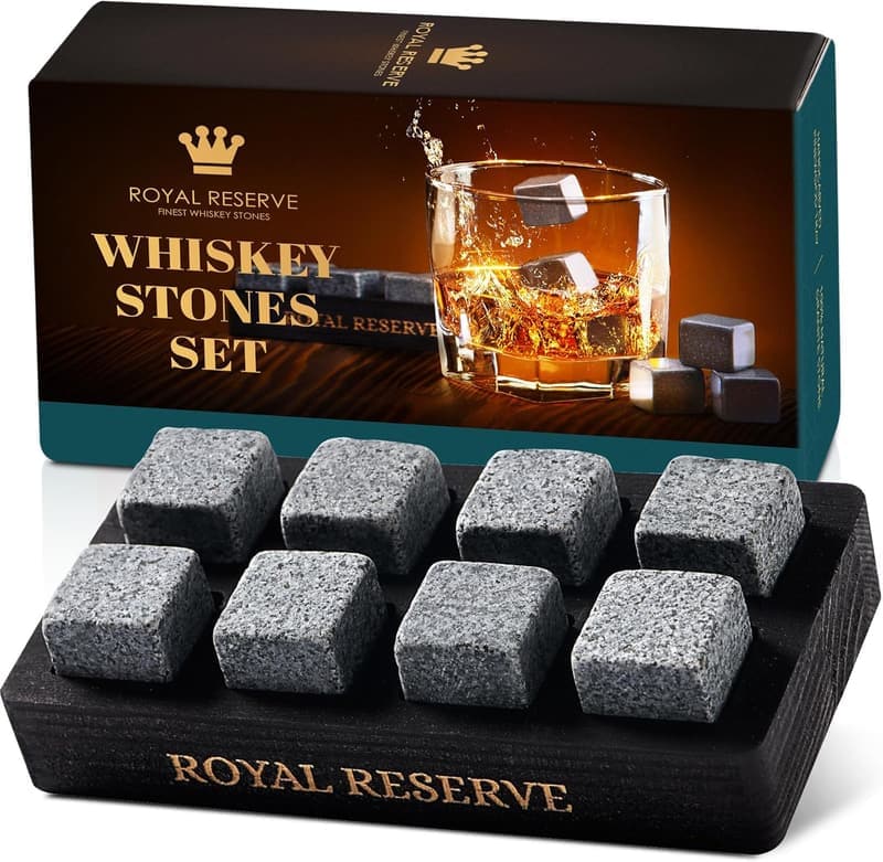 Whiskey Stones Gift Set – Artisan Chilling Rocks for Men