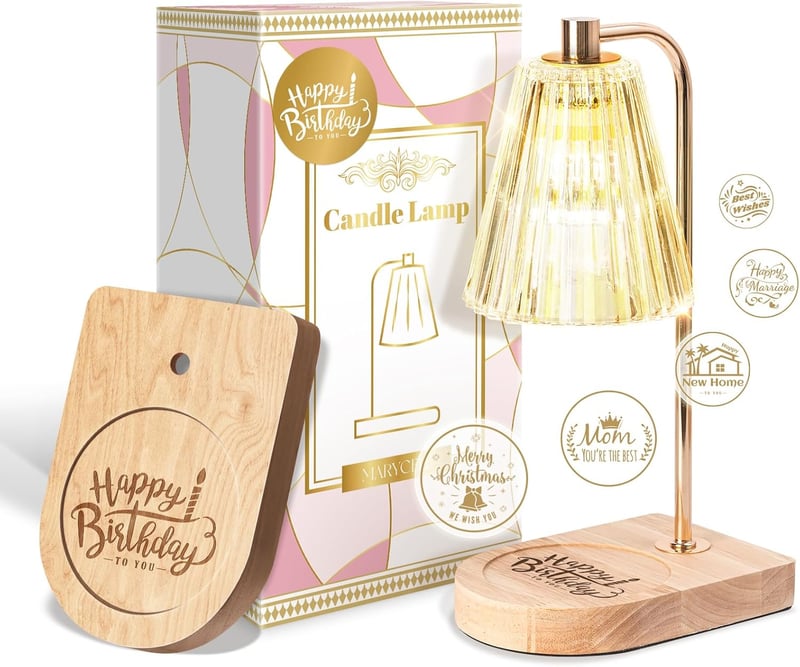Birthday Candle Warmer Lamp with Timer - Unique Gift for Women