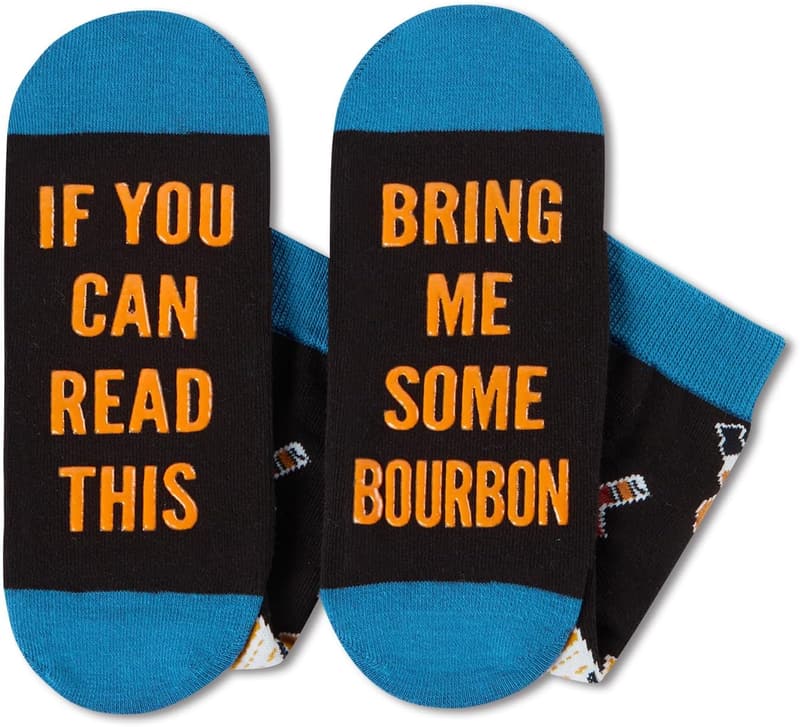 Father's Day Bourbon Whiskey Socks Gift for Him