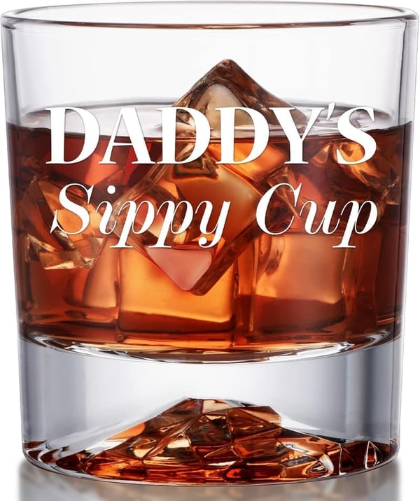 Funny Whiskey Glass for Dad - Perfect Father's Day Gift