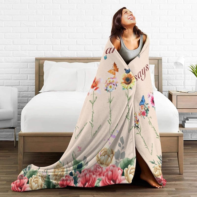 Unique Bible Blanket for Women's Birthday Gift, 60
